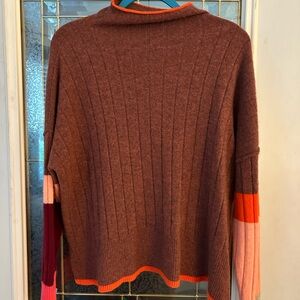 Final Cut Colorblock Long Sleeve Sweater
